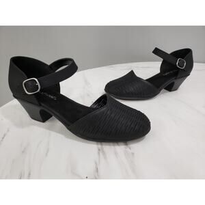 NEW NO BOX‎ SIZE 7 WIDE - Easy Street Justina Sandal Heel Ankle Strap Closed Toe